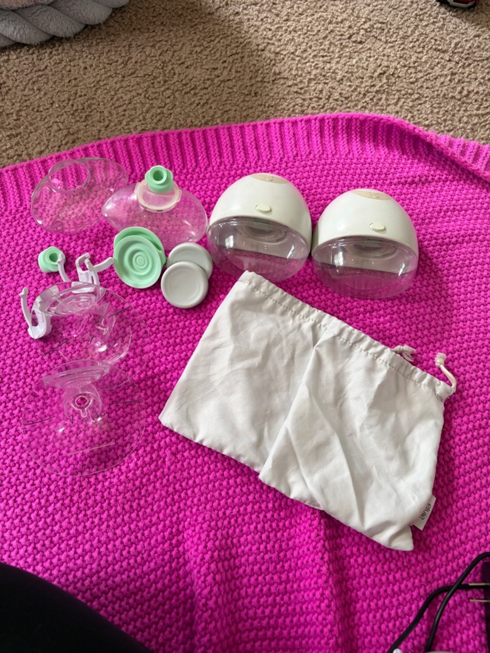 Original Elvie Wearable Breastpumps Set